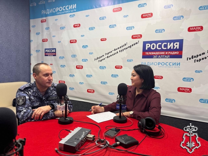 НАЧАЛЬНИК ОТДЕЛА ВНЕВЕДОМСТВЕННОЙ ОХРАНЫ ПО Г. ГОРНО-АЛТАЙСКУ ВЫСТУПИЛ В ЭФИРЕ РЕСПУБЛИКАНСКОГО РАДИО