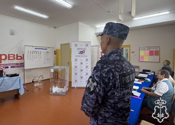 РОСГВАРДЕЙЦЫ ОБЕСПЕЧИЛИ ПРАВОПОРЯДОК В ПЕРИОД ГОЛОСОВАНИЯ В РЕСПУБЛИКЕ  АЛТАЙ